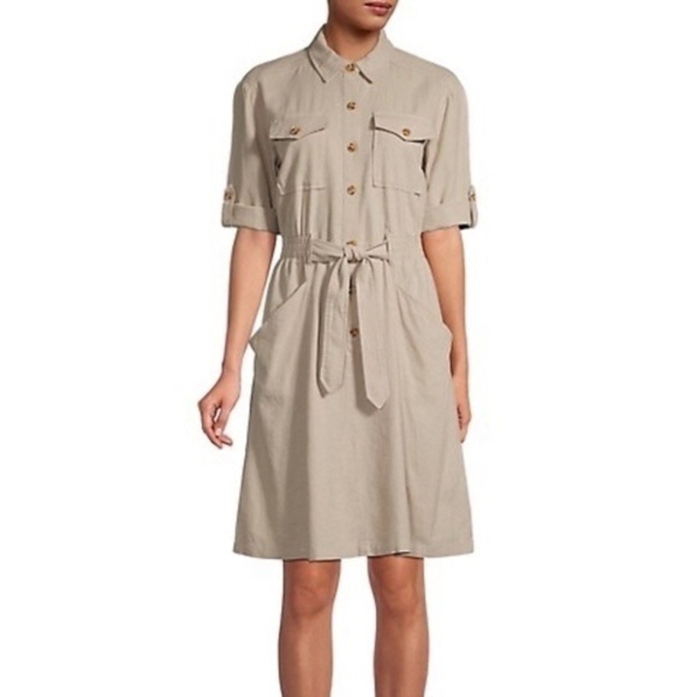 Calvin Klein Linen Summer Shirt Dress